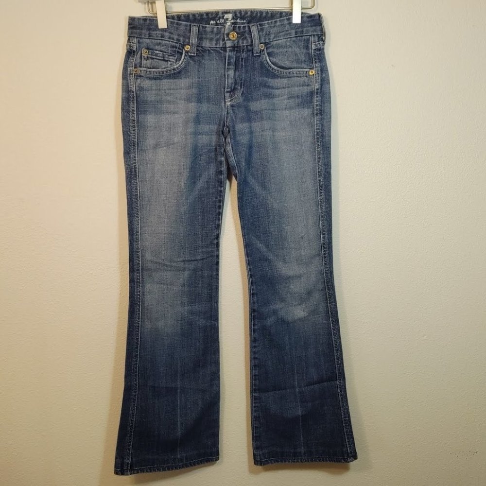 7 For All Mankind A Pocked Bootcut Denim Jean 25